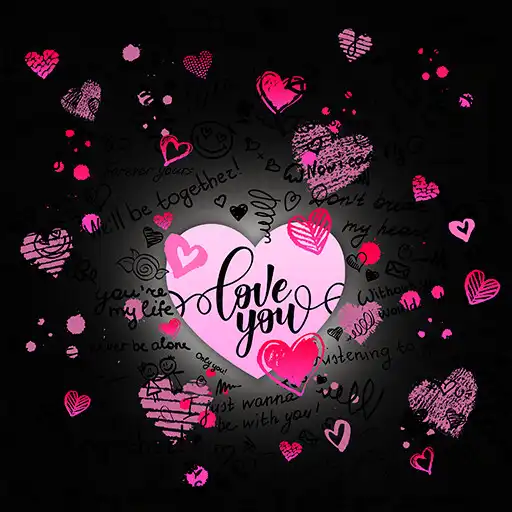 Play Pink Heart Love You- Wallpaper APK