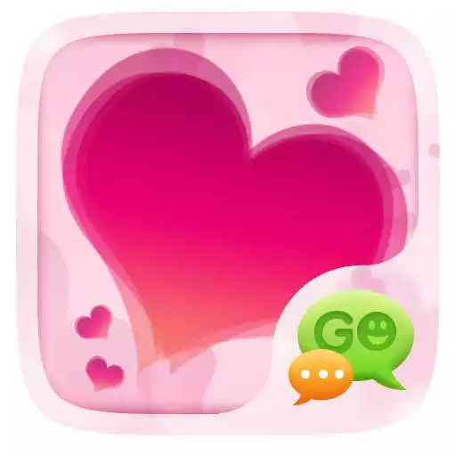 Free play online Pink Hearts GO SMS  APK