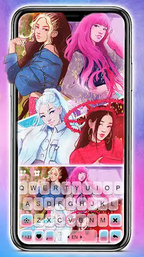 Play Pink Kpop Girls Keyboard Background  and enjoy Pink Kpop Girls Keyboard Background with UptoPlay