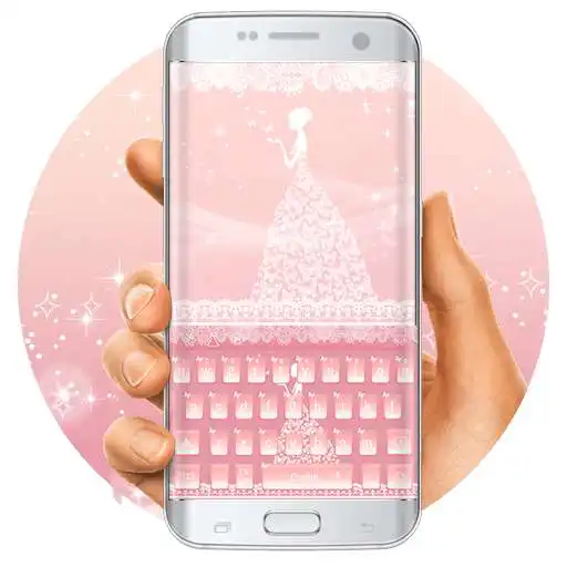 Free play online Pink lace wedding keyboard  APK