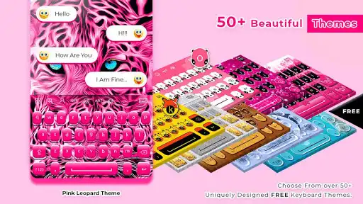 Play Pink Leopard - Keyboard Theme  and enjoy Pink Leopard - Keyboard Theme with UptoPlay