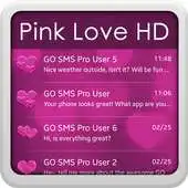 Free play online Pink Love HD for GO SMS APK