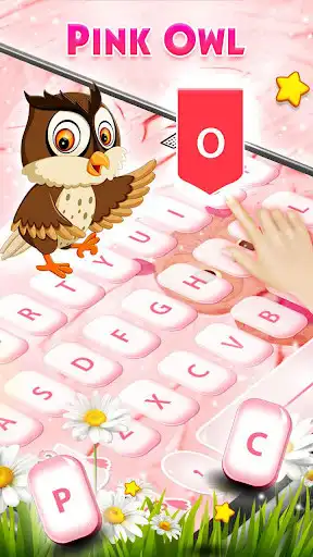 Play Pink Owl - Keyboard Theme  and enjoy Pink Owl - Keyboard Theme with UptoPlay