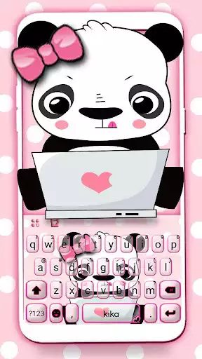 Play Pink Panda Keyboard Theme  and enjoy Pink Panda Keyboard Theme with UptoPlay