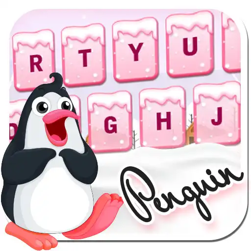 Play Pink Penguin - Keyboard Theme APK