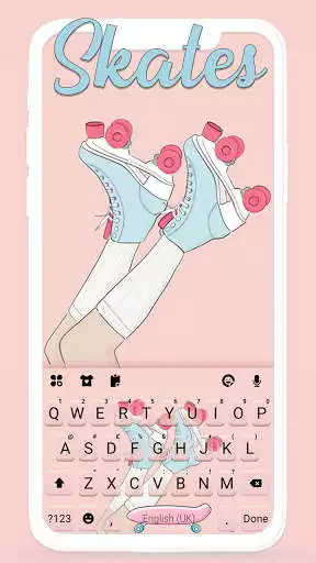 Play Pink Roller Skate Keyboard Background  and enjoy Pink Roller Skate Keyboard Background with UptoPlay