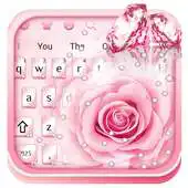 Free play online Pink Rose Crystal Keyboard APK