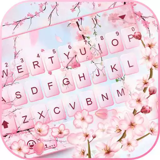 Play Pink Sakura Petals Keyboard Background APK