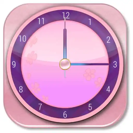 Free play online Pink Theme Clock Widget  APK