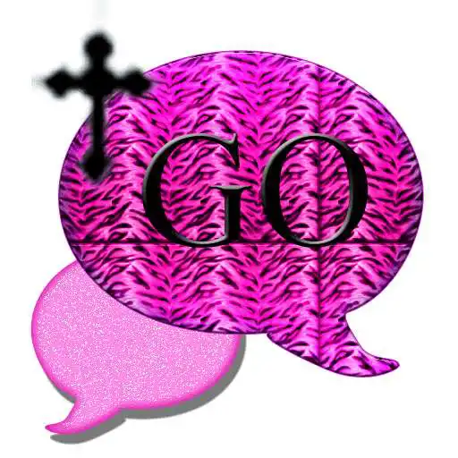 Free play online Pink Tiger Cross. Theme for GO SMS Pro  APK