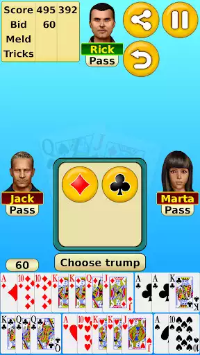 Play Pinochle  and enjoy Pinochle with UptoPlay