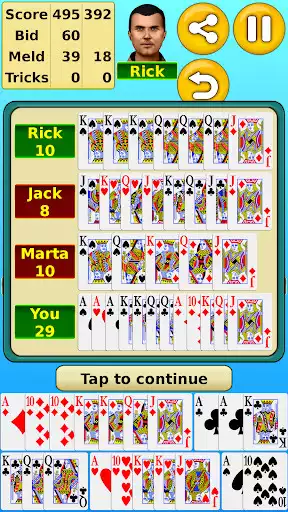 Play Pinochle as an online game Pinochle with UptoPlay