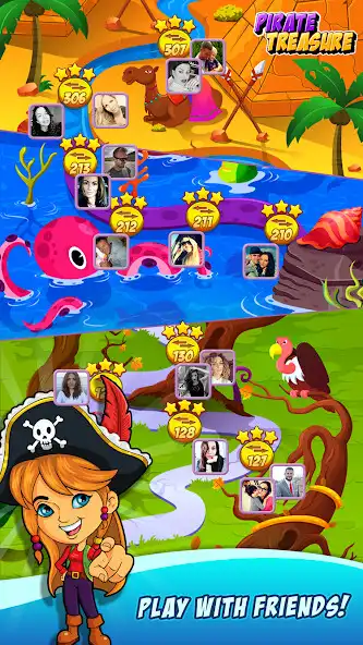 Play Pirate Treasure Match 3 Games as an online game Pirate Treasure Match 3 Games with UptoPlay