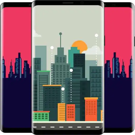 Play Pixel Art City HD Wallpaper APK