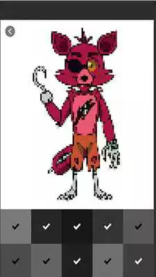 Play Pixel Art Game - FNAF Color by Number