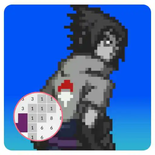 Play Pixel Art Sasuke Coloring Games APK