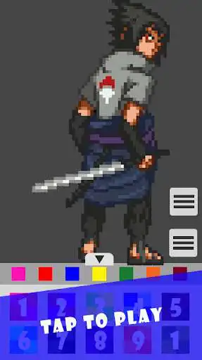 Play Pixel Art Sasuke Coloring Games  and enjoy Pixel Art Sasuke Coloring Games with UptoPlay