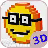 Free play online Pixel Emoji 3D - Color by Number APK