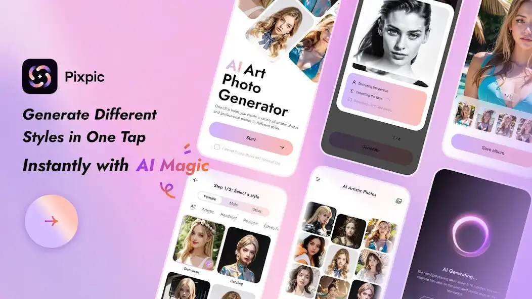 Play Pixpic - AI Photo Generator  and enjoy Pixpic - AI Photo Generator with UptoPlay