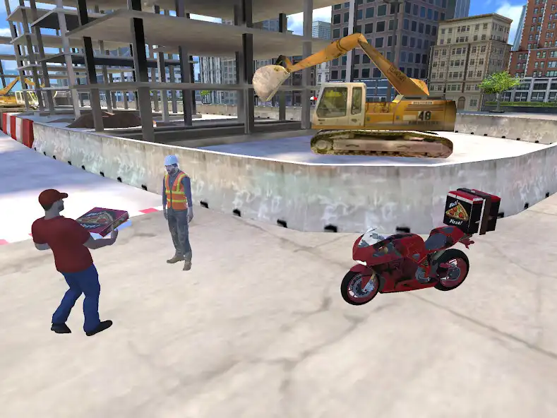 Play Pizza Delivery Bike Simulator as an online game Pizza Delivery Bike Simulator with UptoPlay