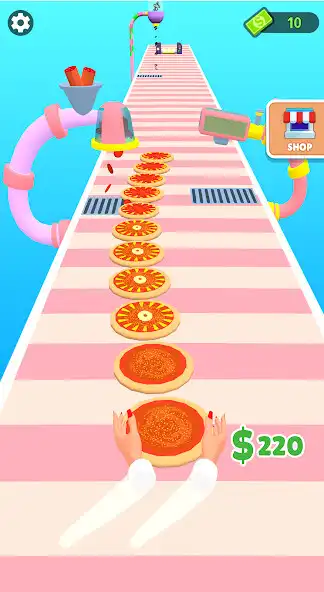 Play Pizza Runner: Pizza Stack Game as an online game Pizza Runner: Pizza Stack Game with UptoPlay