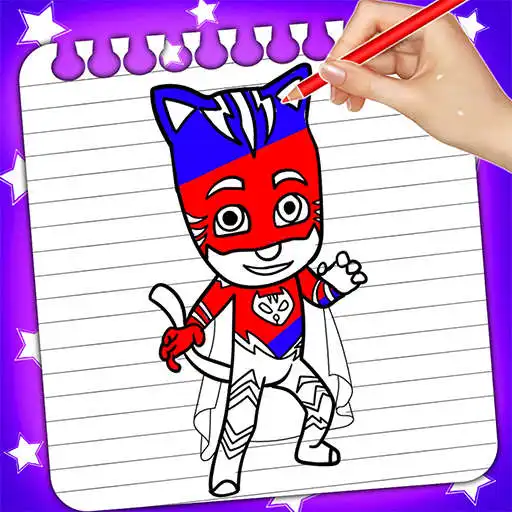 Play Pj super heroes coloring catboy mask APK