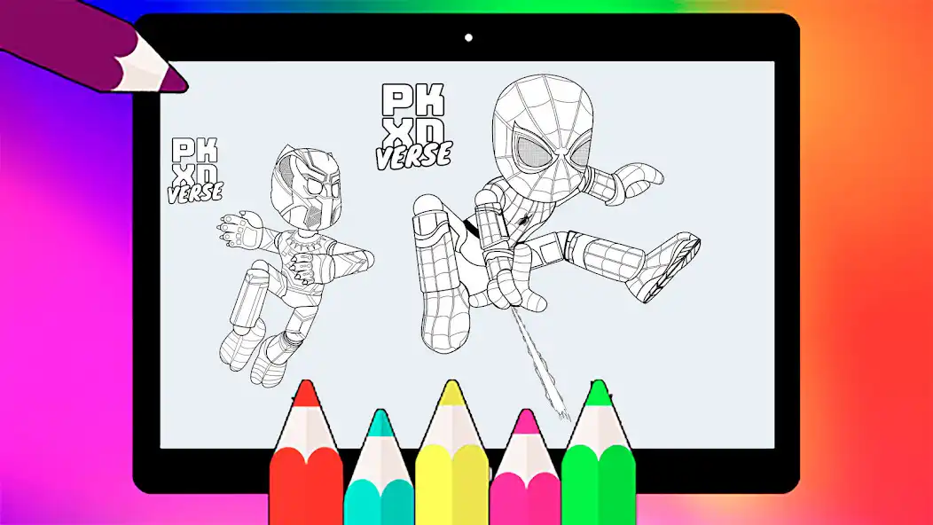 Play PK Xd Coloring Book game as an online game PK Xd Coloring Book game with UptoPlay