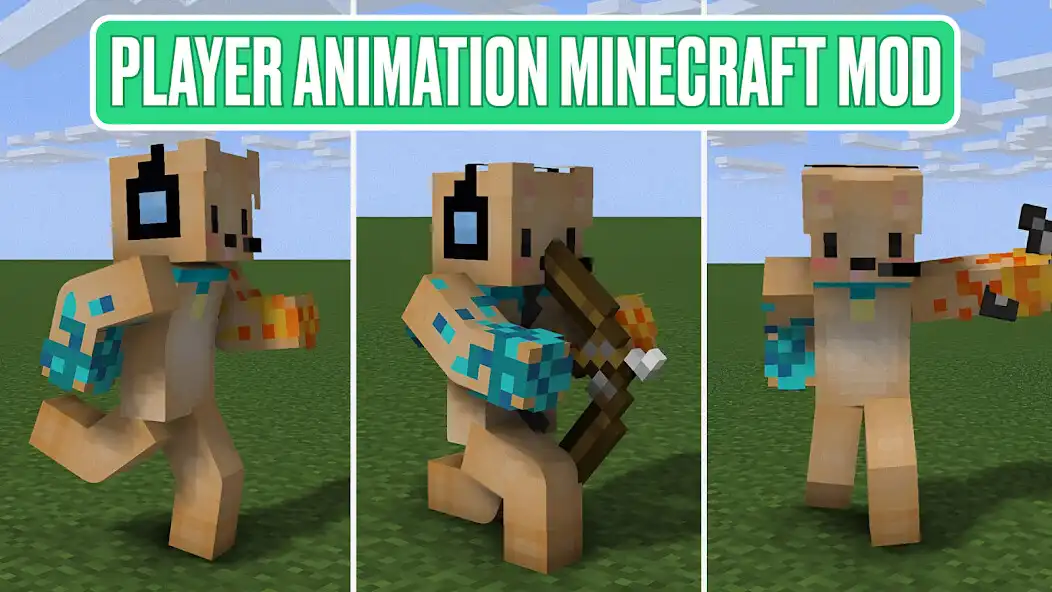 Play Player Animation Minecraft Mod  and enjoy Player Animation Minecraft Mod with UptoPlay