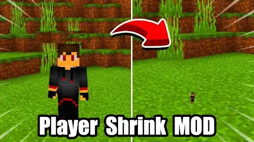 Play Player Shrink Mod Minecraft PE as an online game Player Shrink Mod Minecraft PE with UptoPlay