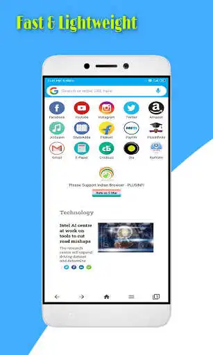 Play PlusInfi - Indian browser app as an online game PlusInfi - Indian browser app with UptoPlay