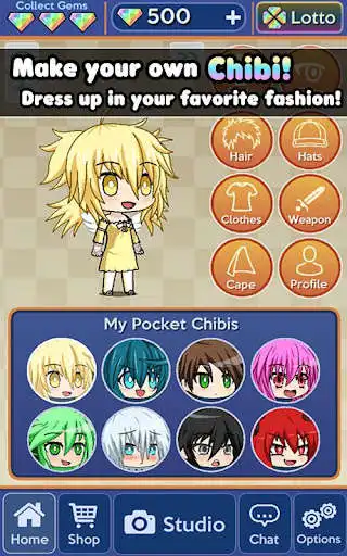 Play Pocket Chibi - Anime Dress Up as an online game Pocket Chibi - Anime Dress Up with UptoPlay