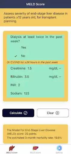 Play Pocket MELD Score Calculator - Liver Transplant  and enjoy Pocket MELD Score Calculator - Liver Transplant with UptoPlay