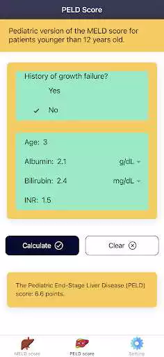 Play Pocket MELD Score Calculator - Liver Transplant as an online game Pocket MELD Score Calculator - Liver Transplant with UptoPlay