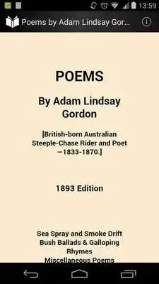 Play Poems by Adam Lindsay Gordon