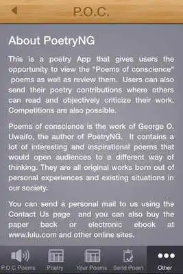 Play Poems of Conscience App