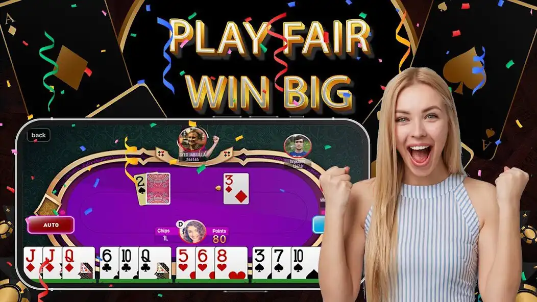 Play Poker Online-3Patti Rummy as an online game Poker Online-3Patti Rummy with UptoPlay