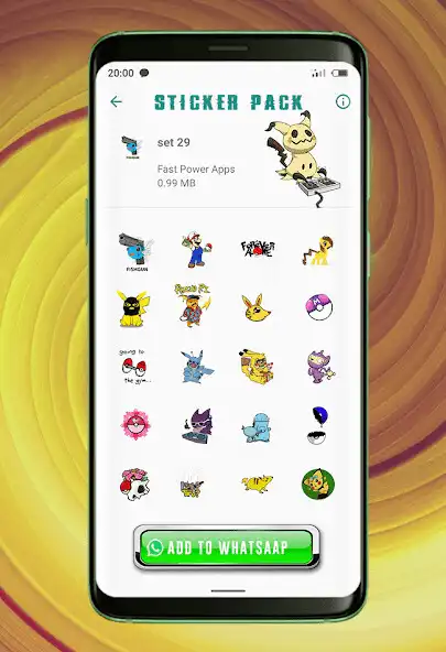 Play Poke Stickers for WhatsApp as an online game Poke Stickers for WhatsApp with UptoPlay