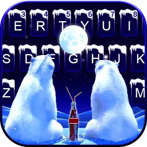 Play Polar Bear Couple Keyboard Background APK