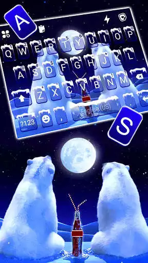 Play Polar Bear Couple Keyboard Background as an online game Polar Bear Couple Keyboard Background with UptoPlay