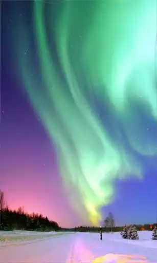 Play Polar light live wallpaper