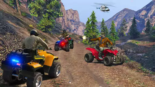 Play Police ATV Quad Bike Simulator - Offroad 2021 as an online game Police ATV Quad Bike Simulator - Offroad 2021 with UptoPlay