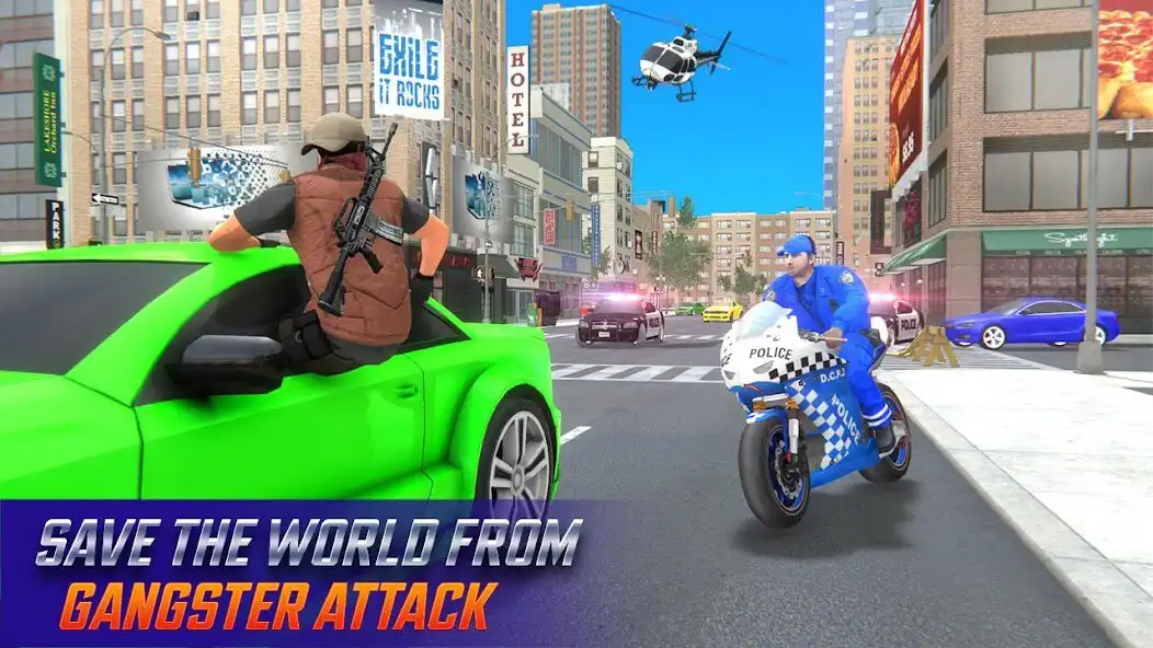 Play Police Bike Rider 3D-Bike Game as an online game Police Bike Rider 3D-Bike Game with UptoPlay