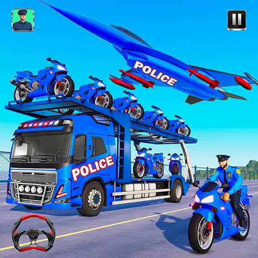 Play Police Bike Transports Truck APK