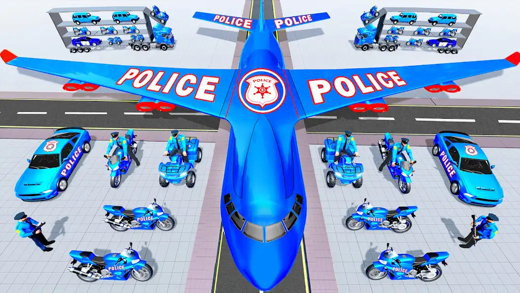 Play Police Bike Transports Truck as an online game Police Bike Transports Truck with UptoPlay