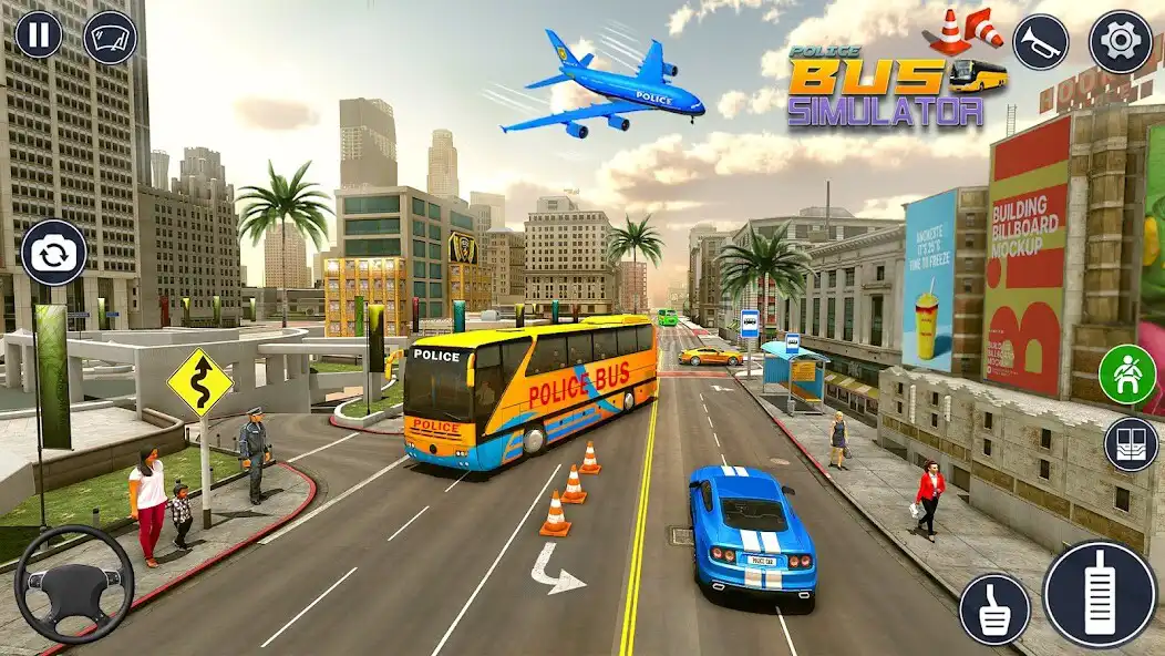 Play Police Bus Simulator Bus Games as an online game Police Bus Simulator Bus Games with UptoPlay