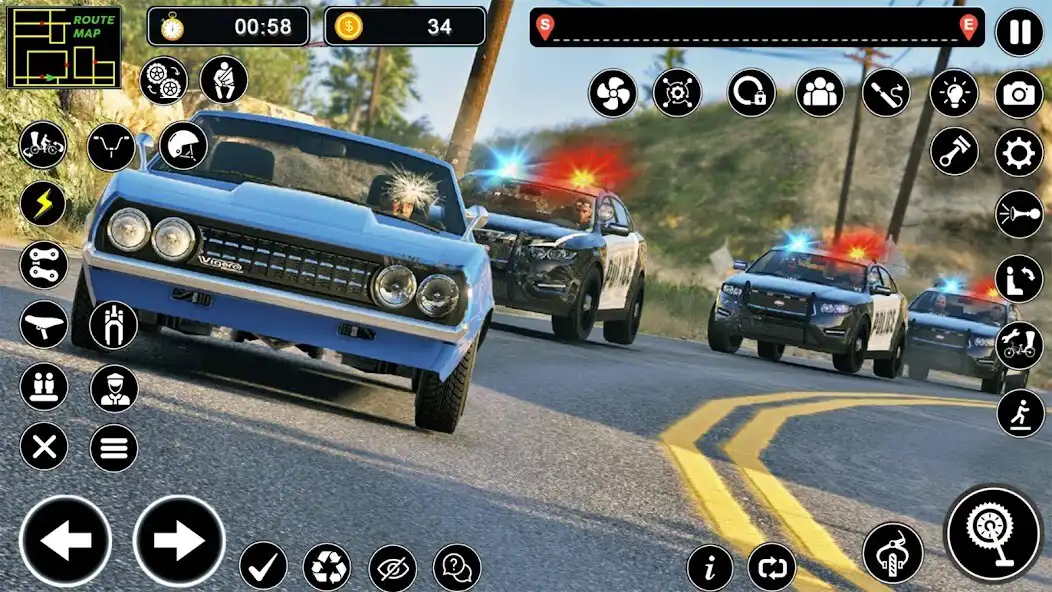 Play Police Car Chase Thief Games as an online game Police Car Chase Thief Games with UptoPlay