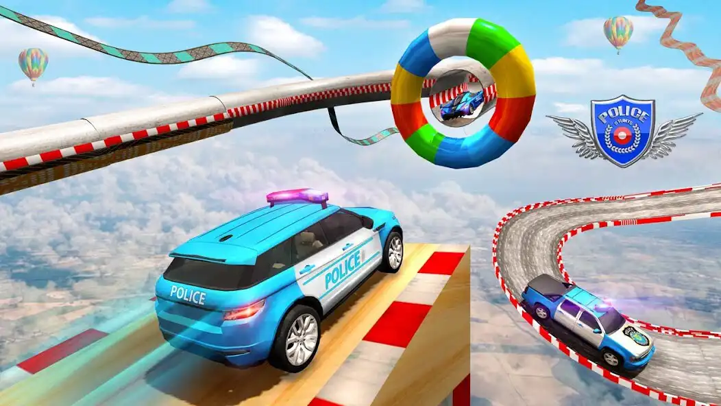 Play Police Car Games: Stunt Games as an online game Police Car Games: Stunt Games with UptoPlay