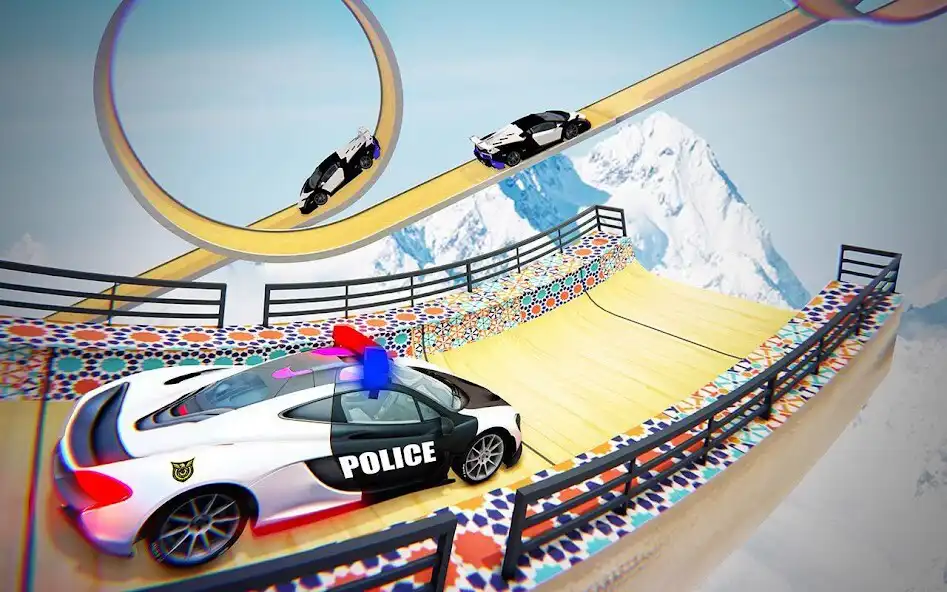 Play Police Impossible：Mega Ramp as an online game Police Impossible：Mega Ramp with UptoPlay