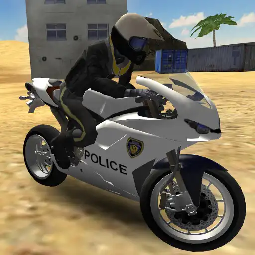 Free play online Police Motorbike Desert City APK