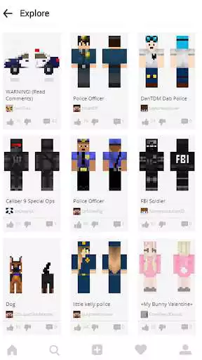 Play Police skins for Minecraft